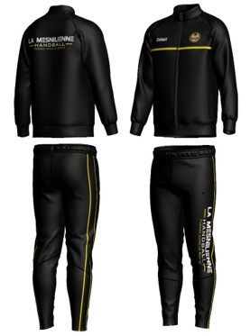 Jogging en polyester officiel du club La Mesnilienne Handball
